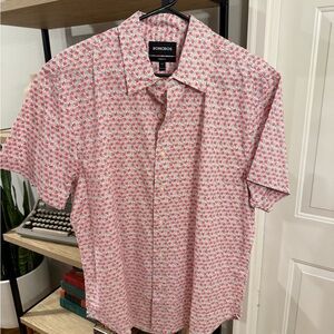 Bonobos Riviera Short Sleeve Button Shirt - Men’s Large (L) - Standard Fit SHORT